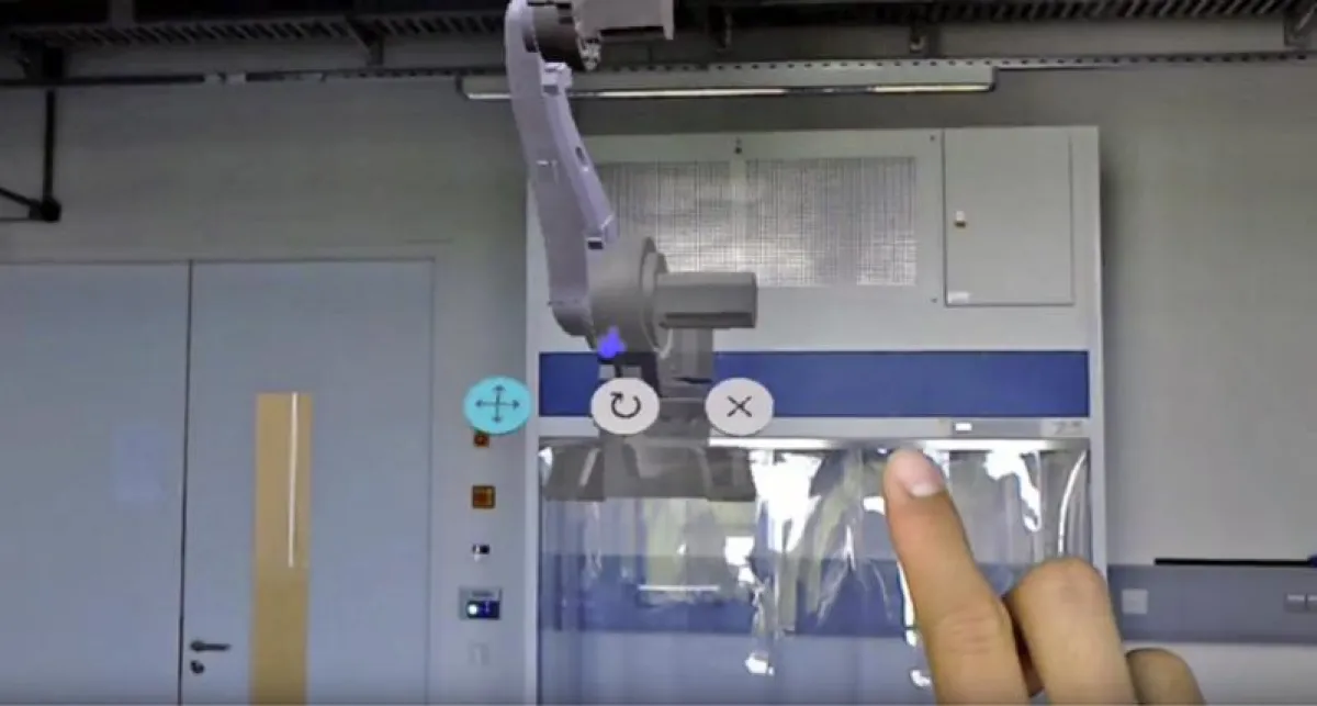 Der LabPlanner visualisiert neue Infrastruktur in bestehenden Laboranlagen. (Fraunhofer IPA)