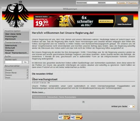 Bild: Neue Webseite für politisch Engagierte online