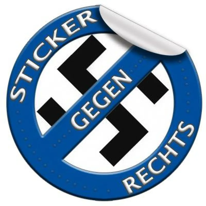 INnUP_Sticker gegen Rechts 2013