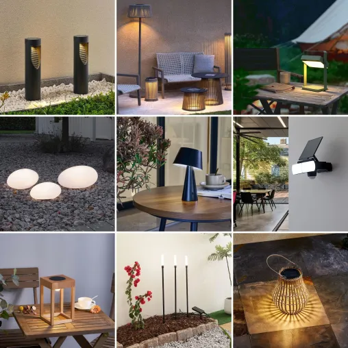 Lichtflair mit der Kraft der Sonne: Lampenwelt.de präsentiert Solarleuchten für den Sommergarten Bild: Lichtflair mit der Kraft der Sonne: Lampenwelt.de präsentiert Solarleuchten für den Sommergarten