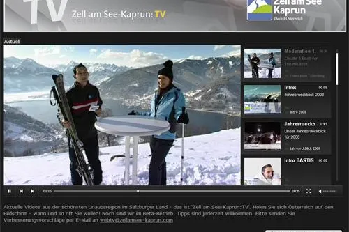 Bild: Urlaub am Bildschirm - Zell am See-Kaprun startet Web-TV