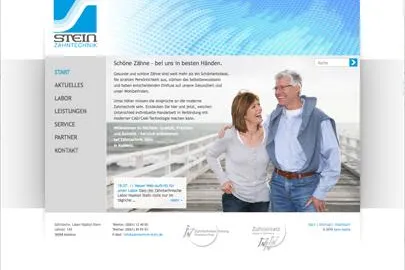 karo media gestaltet professionelle Website für Zahntechnik Stein Bild: karo media gestaltet professionelle Website für Zahntechnik Stein
