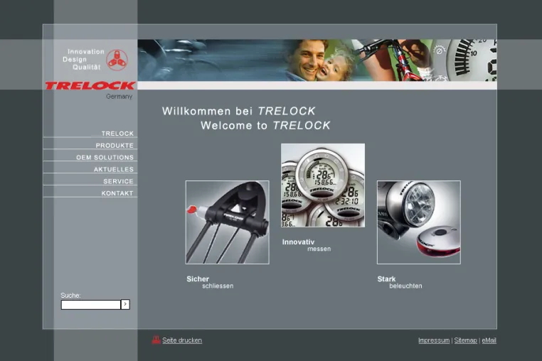 rrooaarr interactive solutions setzt neues TRELOCK Internet-Portal pünktlich zur Eurobike Messe um Bild: rrooaarr interactive solutions setzt neues TRELOCK Internet-Portal pünktlich zur Eurobike Messe um