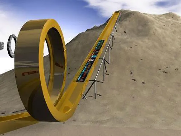 Bild: GALAXY ERDING testet Looping Rutsche- begleitet von PRO7