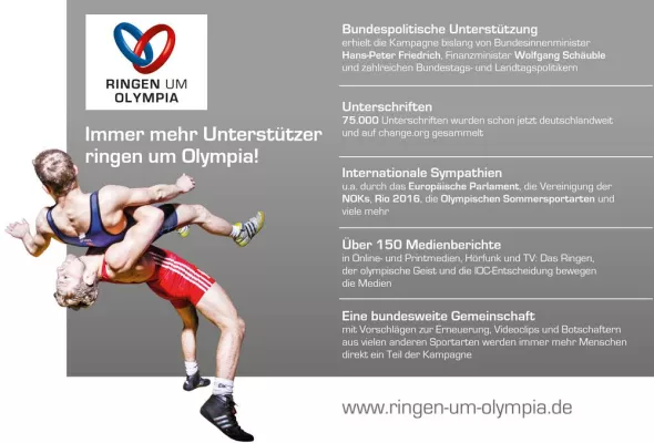 Weltolympiatag: Deutsche Ringer schöpfen Hoffnung Bild: Weltolympiatag: Deutsche Ringer schöpfen Hoffnung