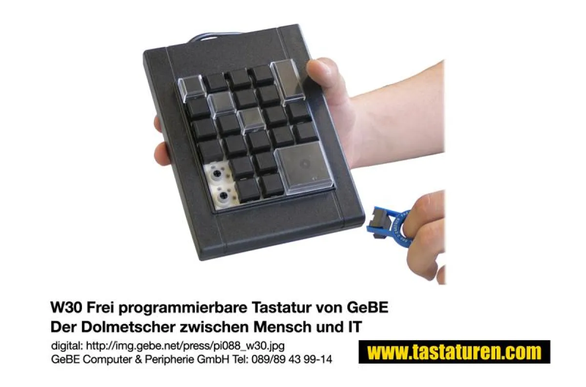 W30 Frei programmierbare Tastatur von GeBE
