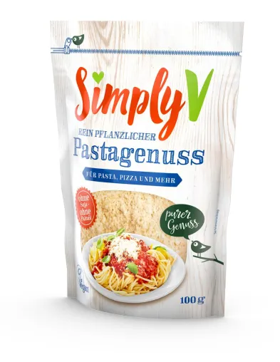 Der neue Simply V Pastagenuss: Italienischer Klassiker pflanzlich interpretiert Bild: Der neue Simply V Pastagenuss: Italienischer Klassiker pflanzlich interpretiert
