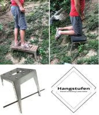 Bild: Hangstufen.de - Allroundlösung für sicheres Gehen und Arbeiten im Steilgelände