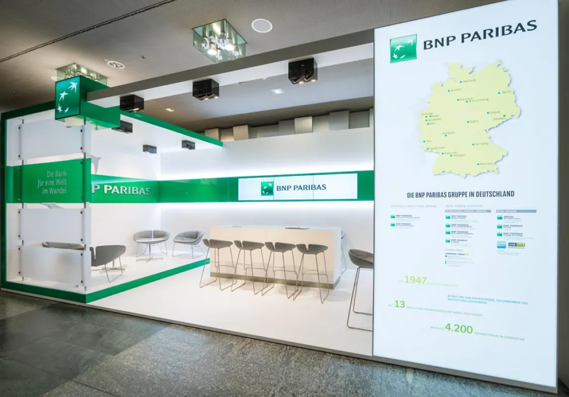 BNP Paribas, Messestand, Finanzsymposium, Mannheim