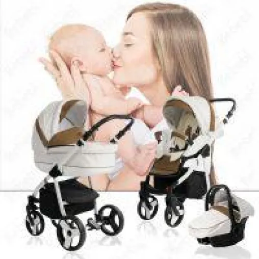 Bild: FIZZY, das neue günstige Kinderwagen 3 in 1 Komplettset von BEBEBI©.