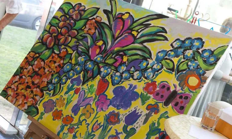 Bild: Benefiz Vernissage – ein Blumenmeer für einen guten Zweck (eine Initiative der Malervereinigung Graz)