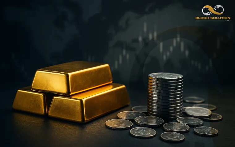 Bild: BLOOH Solution analysiert Gold und Silber: Commodities im Spannungsfeld globaler Entwicklungen