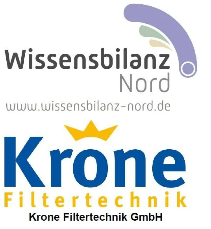 Logo der WISSENSBILANZ-NORD und der KRONE FILTERTECHNIK GmbH