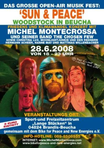 Bild: Michel Montecrossa's großes Friedens und Klimawandel Musikfest 'Woodstock in Beucha'