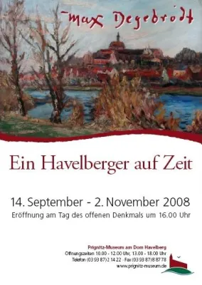 Max Degebrodt – Ein Havelberger auf Zeit“ Bild: Max Degebrodt – Ein Havelberger auf Zeit“