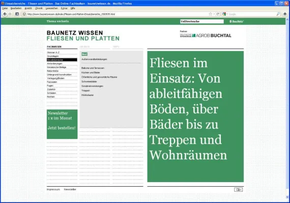 Bild: Alles über Fliesen und Platten / Online-Kompendium für Architekten und Planer