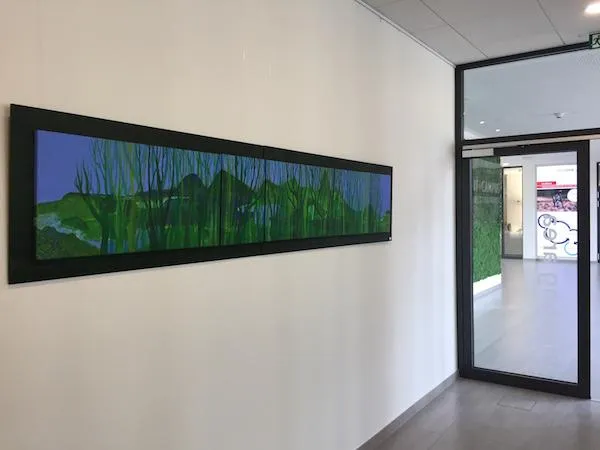 Bild: Kunstausstellung im IT-Campus Westbahnhof