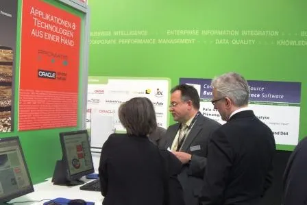 Bild: Erfolgreicher PROMATIS-Auftritt auf der CeBIT 2008 - Mit dynamischer SOA-Lösung den Nerv der Kunden getroffen