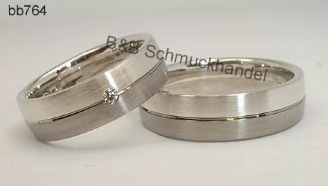 Bild: Trauringe aus Silber mit Palladium - jetzt neu bei ihr-trauring-juwelier.de