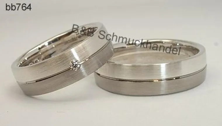 Bild: Trauringe aus Silber mit Palladium - jetzt neu bei ihr-trauring-juwelier.de