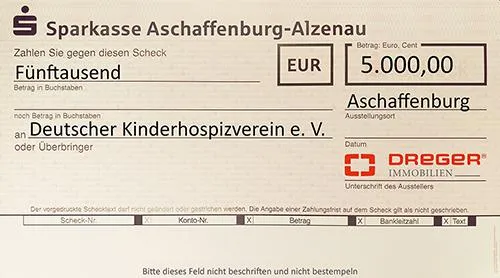 Bild: DREGER unterstützt den Deutschen Kinderhospitzverein e.V.