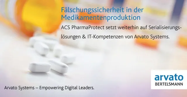 Bild: ACS PharmaProtect verlängert Vertragsbeziehungen mit Arvato Systems
