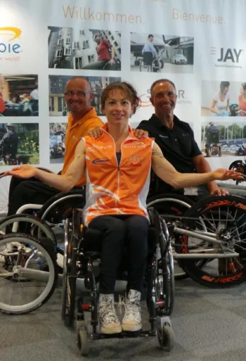 Bild: Handbiker des erfolgreichen „Team Sopur“ erhalten weibliche Verstärkung: Silke Pan ab Juli 2013 neu im Team
