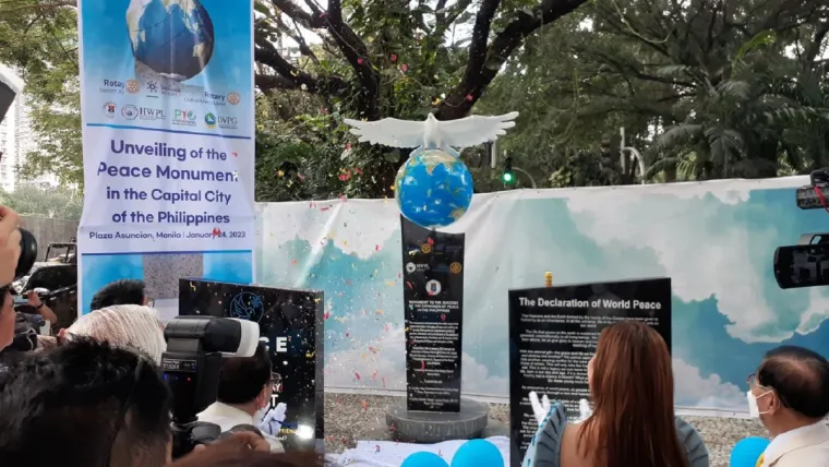 Bild: Friedensdenkmal in Manila als Symbol für nachhaltigen Frieden