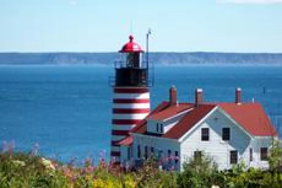 West Quoddy Head Light in Lubec (c) Maine Office of Tourism