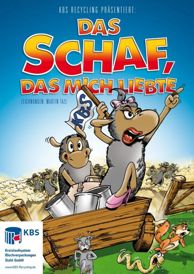 Informationen zur verpackungsverordnung mal anders - das Comic der KBS aus Düsseldorf