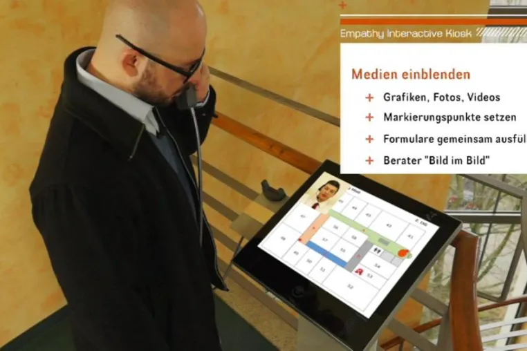 Kiosksysteme mit interaktiver Videoberatung – friendlyway und purpleview vereinbaren Partnerschaft Bild: Kiosksysteme mit interaktiver Videoberatung – friendlyway und purpleview vereinbaren Partnerschaft