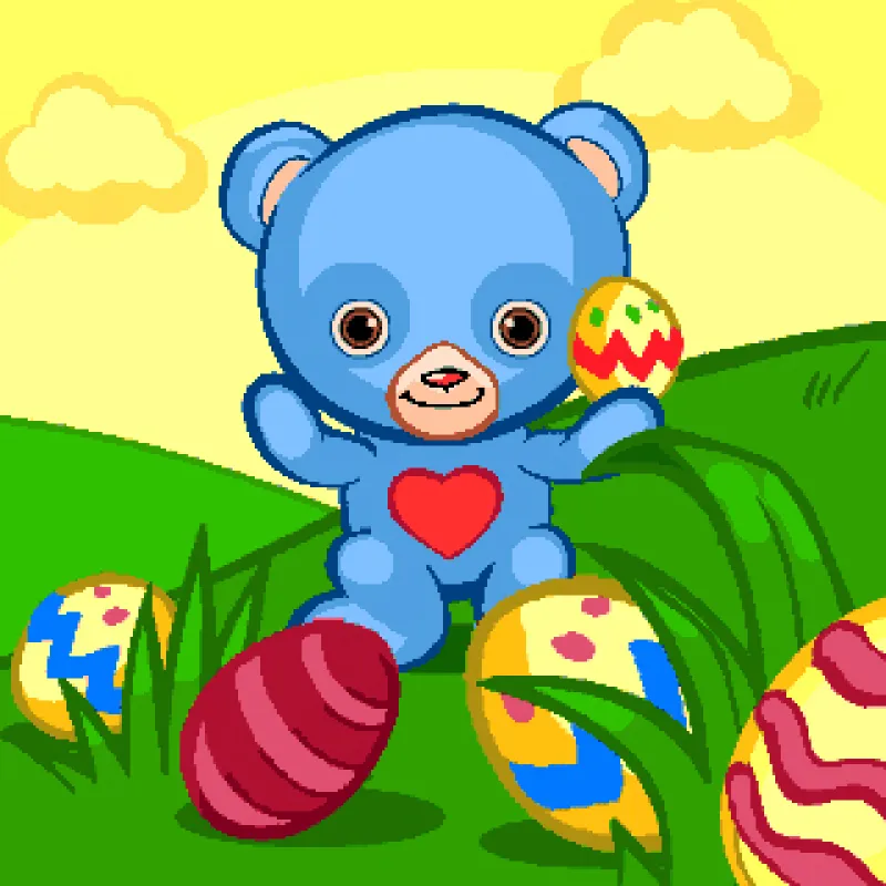 Ostern mit dem Herzibär