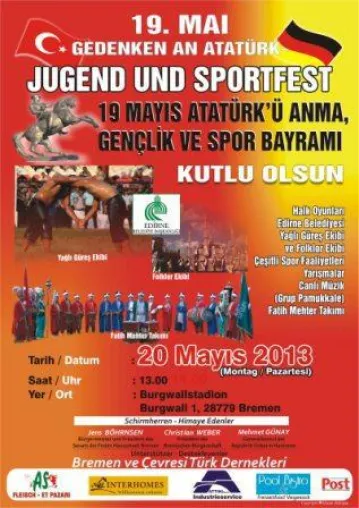 INTERHOMES unterstützt das türkische Jugend- und Sportfest am 20. Mai in Bremen Bild: INTERHOMES unterstützt das türkische Jugend- und Sportfest am 20. Mai in Bremen