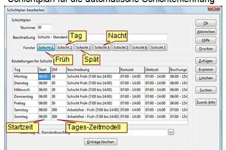 Bild: Automatische Schichterkennung in der Zeiterfassung ELV-TimeMaster möglich
