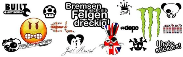 Bild: Autoaufkleber voll im Trend