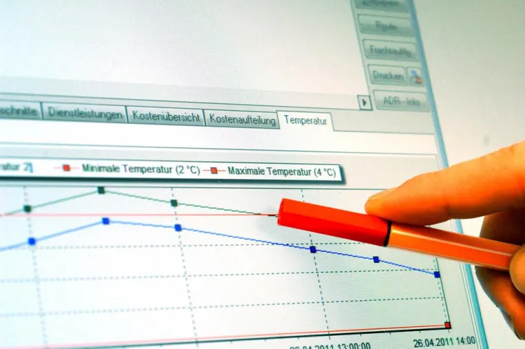 Logistiksoftware von TRANSDATA jetzt mit Temperaturprofilen Bild: Logistiksoftware von TRANSDATA jetzt mit Temperaturprofilen