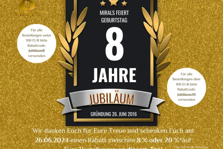 Die Luftleine GmbH mit Mirals Tiernahrung feiert 8 Jähriges Jubiläum Bild: Die Luftleine GmbH mit Mirals Tiernahrung feiert 8 Jähriges Jubiläum