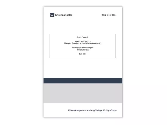 Bild: DIN CEN/TS 17091 – Ein neuer Standard für das Krisenmanagement?
