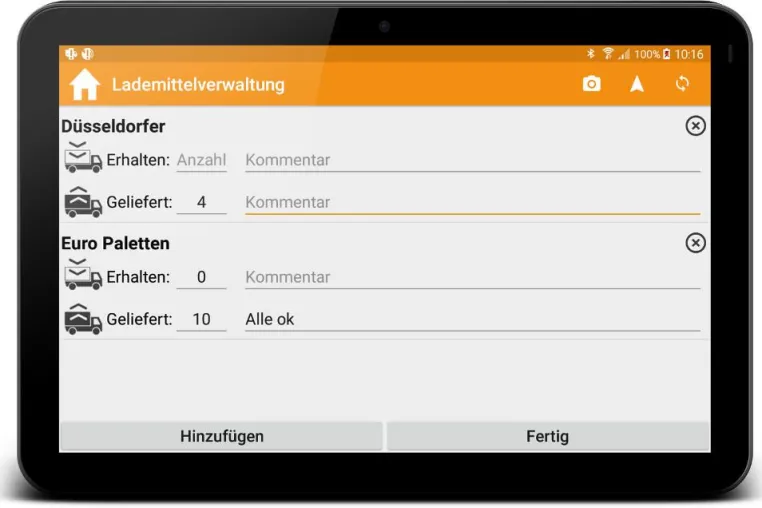 SPEDION App Update 6.32: Neues Feature ermöglicht auftragsbezogene Eingabe in Lademittelverwaltung Bild: SPEDION App Update 6.32: Neues Feature ermöglicht auftragsbezogene Eingabe in Lademittelverwaltung