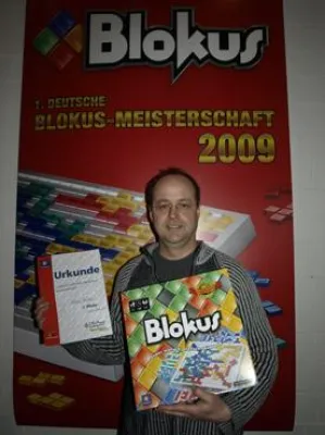 Bild: Andreas Bambauer ist der 1. Deutsche Blokus Meister