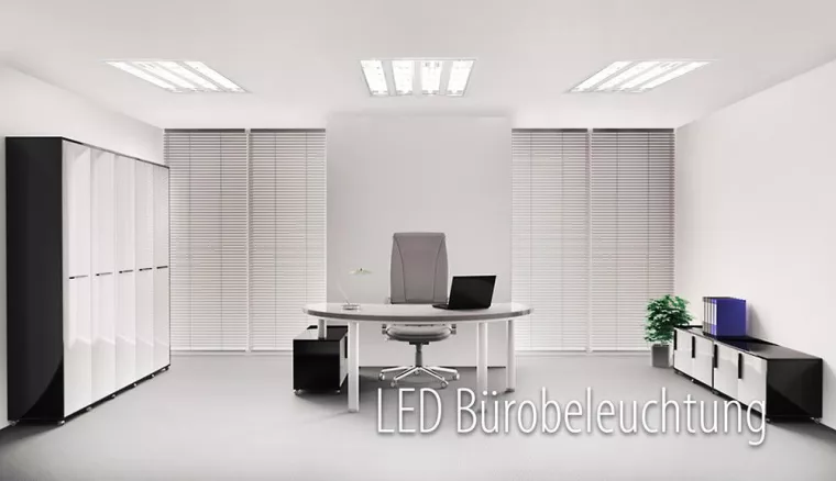 Bild: LED Beleuchtung in Büroräumen