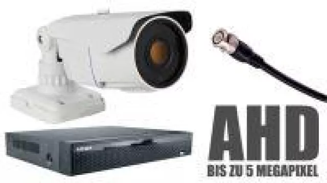 Bild: AHD Kameras - moderne Full-HD-Bildqualität, ohne die Kabel zu wechseln