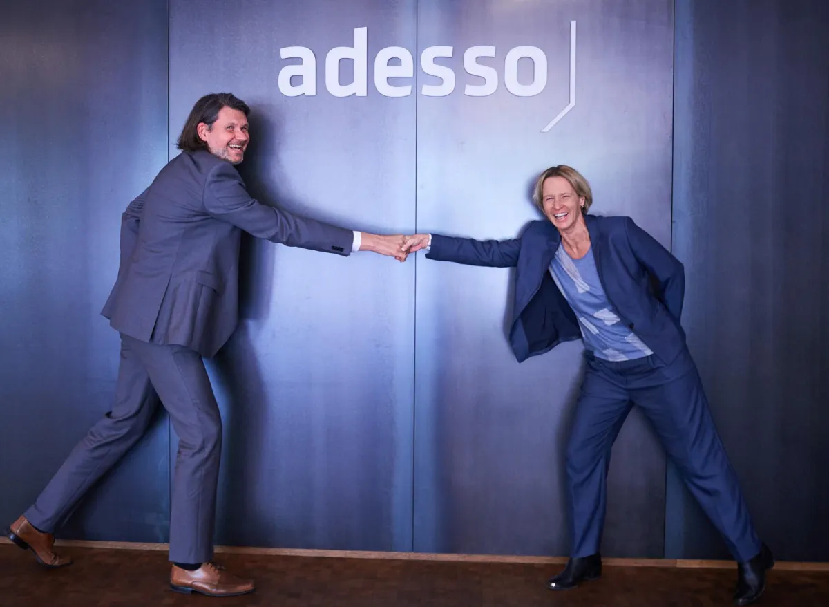 Ehrengast beim adesso digital day:Fußball-Bundestrainerin Martina Voss-Tecklenburg(Quelle adesso AG)