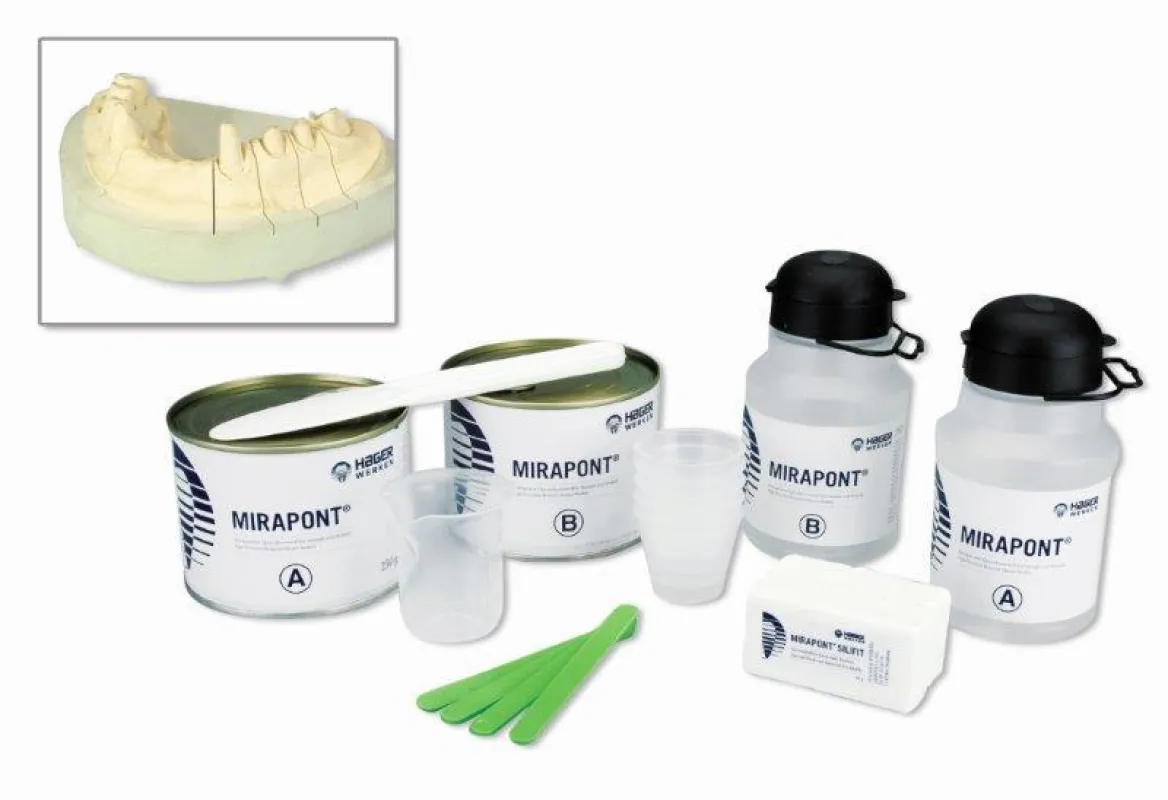 Mirapont® - ein heller, hoch präziser Spezialkunststoff für Stümpfe und Modelle
