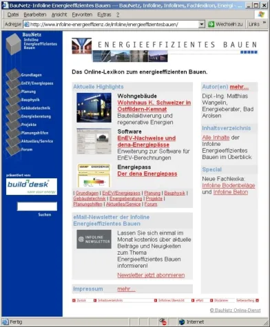 Neues Fachlexikon zu Energieeffizientem Bauen im BauNetz Bild: Neues Fachlexikon zu Energieeffizientem Bauen im BauNetz