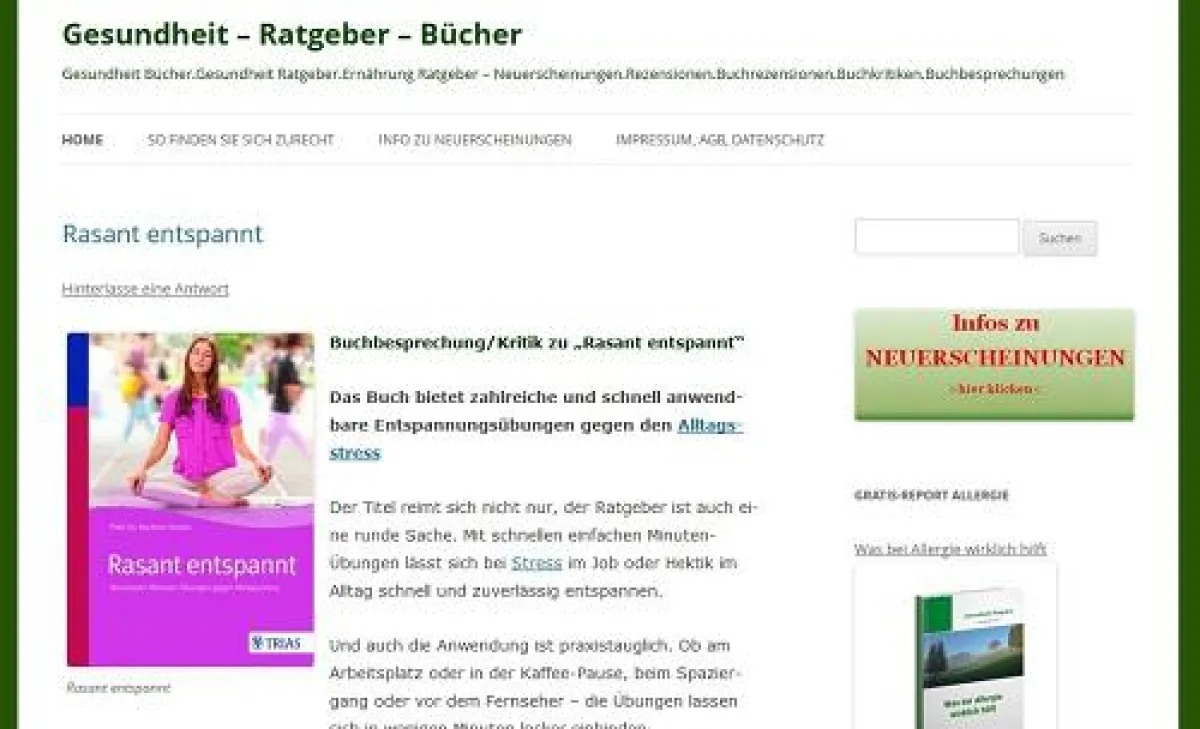 rasant entspannt
