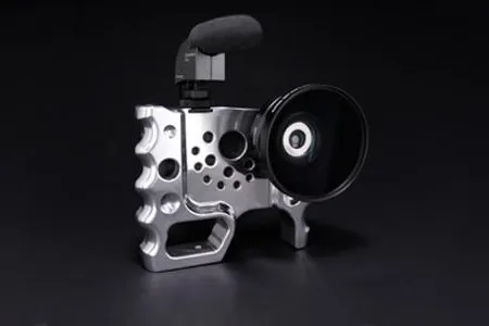 Profi Kamerahalterung aus Aluminium für iPhone Bild: Profi Kamerahalterung aus Aluminium für iPhone
