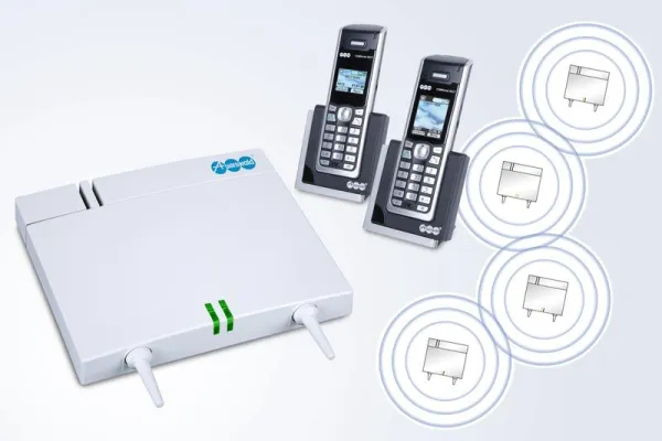 Bild: „Laufend“ erreichbar: Multizellulares IP-DECT-System für Auerswald-Telefonanlagen