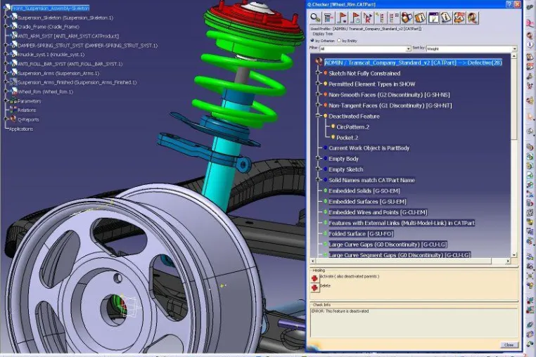 Q-Checker 2.9 für CATIA V5R19 ab sofort verfügbar Bild: Q-Checker 2.9 für CATIA V5R19 ab sofort verfügbar