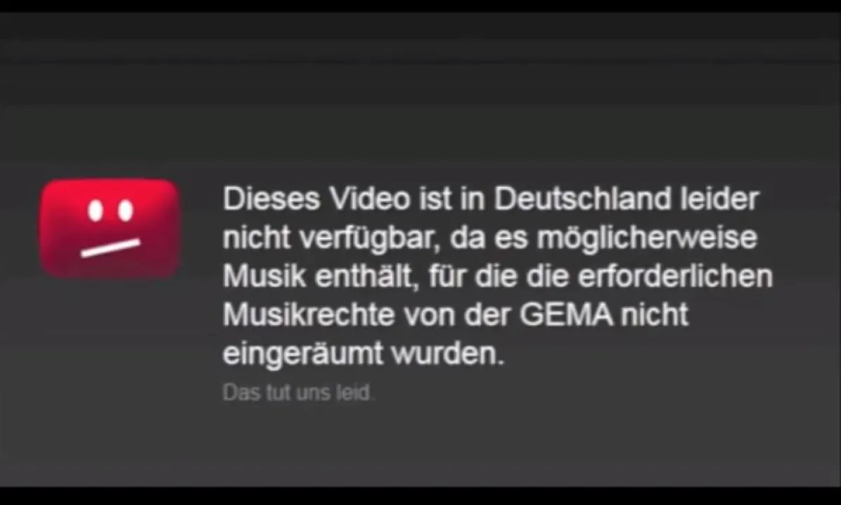 GEMA-Sperre ? Das muss nicht sein!